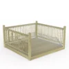 Forest Garden Softwood Decking Kit, X3 Balustrade (L) 1.31m X (W) 2.46m -Garden Store forest garden softwood decking kit x3 balustrade l 1 31m x w 2 46m5013053192337 01c