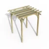 Forest Garden Ultima Cream Pergola & Decking Kit, X4 Post (H) 2.4m X (W) 2.4m - Canopy Included -Garden Store forest garden ultima cream pergola decking kit x4 post h 2 4m x w 2 4m canopy included5013053192252 01c