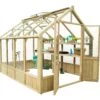 Forest Garden Vale Natural Timber 10x8 Greenhouse -Garden Store forest garden vale natural timber 10x8 greenhouse5013053153840 03c