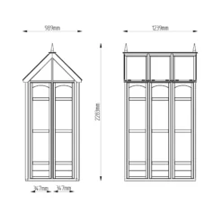 Forest Garden Victorian Walk Around 4x3 Greenhouse -Garden Store forest garden victorian walk around 4x3 greenhouse5013053176320 01t
