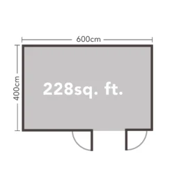 Forest Garden Wolverley 6x4 Toughened Glass Pent Loglap Solid Wood Cabin With Double Door - Assembly Service Included -Garden Store forest garden wolverley 6x4 toughened glass pent loglap solid wood cabin with double door assembly service included5013053181560 02t bq