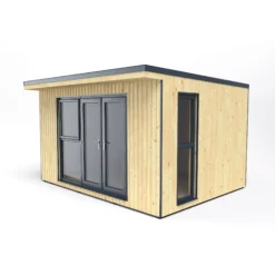 Forest Garden Xtend+ 13x11 Pent Tongue & Groove Garden Office - Assembly Service Included -Garden Store forest garden xtend 13x11 pent tongue groove garden office assembly service included5013053183656 02c