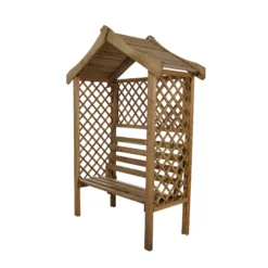 Forest Parisienne Arbour, (H)2120mm (W)1540mm (D)660mm - Assembly Required 8 Forest Parisienne Arbour, (H)2120mm (W)1540mm (D)660mm - Assembly Required -Garden Store forest parisienne arbour h 2120mm w 1540mm d 660mm assembly required5013053135952 01c bq