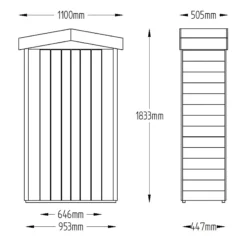 Forest Tall Tongue & Groove 3.6x1.6 Apex Garden Storage 750L -Garden Store forest tall tongue groove 3 6x1 6 apex garden storage 750l5013053163184 01t bq