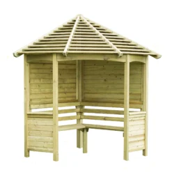 Forest Venetian Corner Arbour, (H)2500mm (W)2330mm (D)1610mm - Assembly Required -Garden Store forest venetian corner arbour h 2500mm w 2330mm d 1610mm assembly required5013053139745 01c