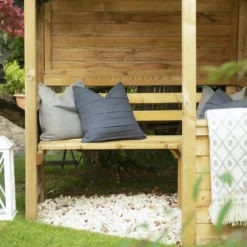 Forest Venetian Corner Arbour, (H)2500mm (W)2330mm (D)1610mm - Assembly Required -Garden Store forest venetian corner arbour h 2500mm w 2330mm d 1610mm assembly required5013053139745 07i