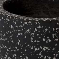 GoodHome Charcoal Speckled Circular Plant Pot (Dia)16.2cm 6 GoodHome Charcoal Speckled Circular Plant Pot (Dia)16.2cm -Garden Store goodhome charcoal speckled circular plant pot dia 16 2cm3663602441588 36c bq