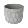 GoodHome Grey Clay Honeycomb Circular Plant Pot (Dia)20.4cm 1 GoodHome Grey Clay Honeycomb Circular Plant Pot (Dia)20.4cm -Garden Store goodhome grey clay honeycomb circular plant pot dia 20 4cm3663602441441 02c bq