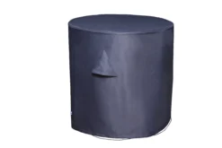 GoodHome Hamilton Steel Grey Round Dining Table Cover 72cm(H) 72cm(Dia)