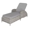GoodHome Hamilton Steeple Grey Rattan Effect Sun Lounger -Garden Store goodhome hamilton steeple grey rattan effect sun lounger5059340676159 01c