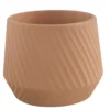 GoodHome Lummi Beige Terracotta Slanting Stripes Circular Plant Pot (Dia)23.5cm 1 GoodHome Lummi Beige Terracotta Slanting Stripes Circular Plant Pot (Dia)23.5cm -Garden Store goodhome lummi beige terracotta slanting stripes circular plant pot dia 23 5cm5059340327914 02c