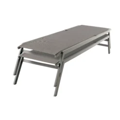GoodHome Moorea Grey Metal Sun Lounger -Garden Store goodhome moorea grey metal sun lounger5059340347356 22c