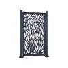GoodHome Neva Aluminium Leaf Gate, (H)1.7m (W)0.93m -Garden Store goodhome neva aluminium leaf gate h 1 7m w 0 93m3663602759898 02c
