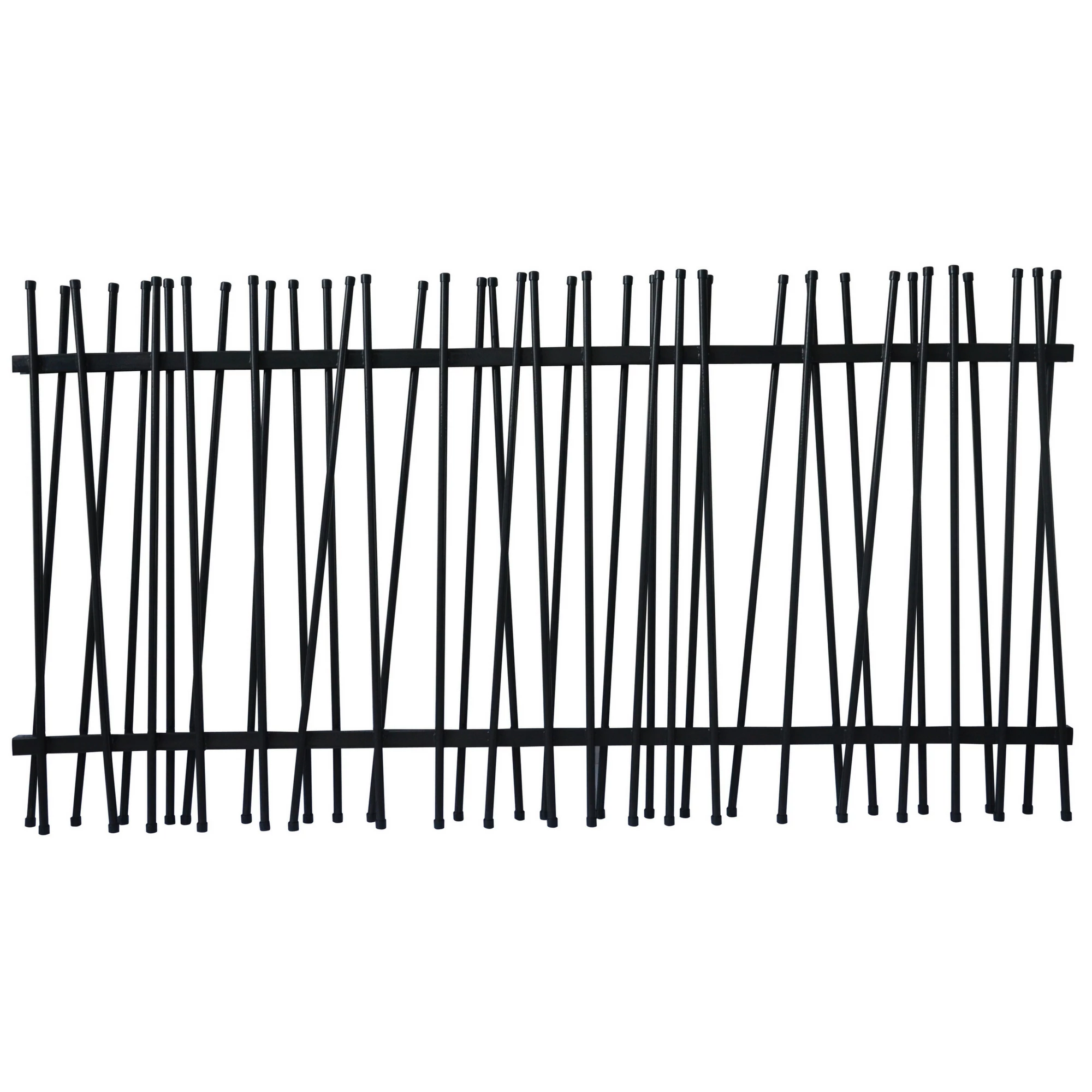 GoodHome Neva Tube Fencing, (L)1.8m (H)0.9m 3 GoodHome Neva Tube Fencing, (L)1.8m (H)0.9m