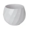 GoodHome White Clay Swirl Circular Plant Pot (Dia)26.5cm -Garden Store goodhome white clay swirl circular plant pot dia 26 5cm3663602441106 02c bq