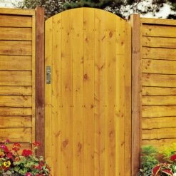 Grange Timber Arch Gate, (H)1.8m (W)0.9m -Garden Store grange timber arch gate h 1 8m w 0 9m5019063101543 02i