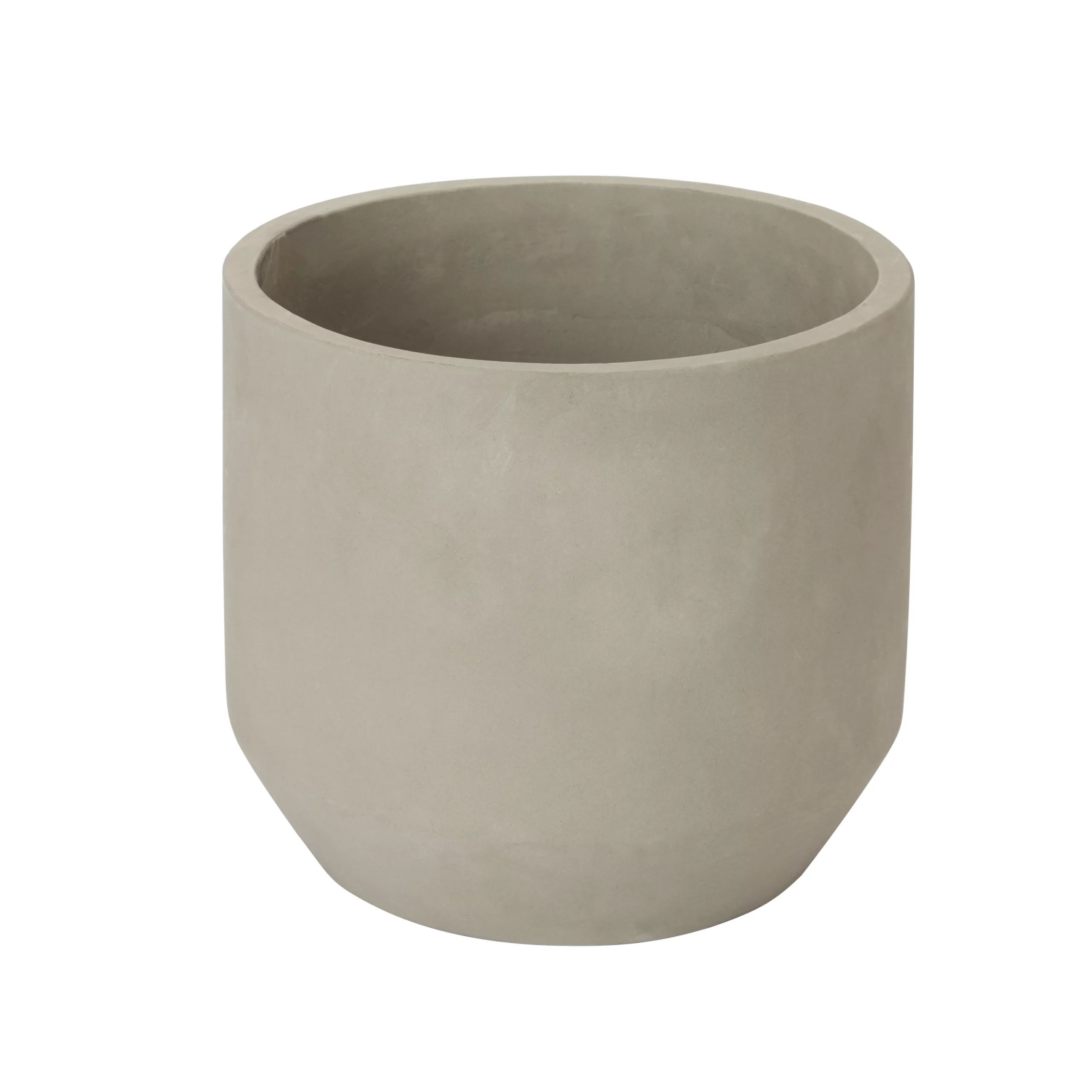 Grey Clay Round Plant Pot (Dia)27.4cm 3 Grey Clay Round Plant Pot (Dia)27.4cm