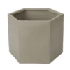 Grey Terracotta Geometric Plant Pot (Dia)33.3cm -Garden Store grey terracotta geometric plant pot dia 33 3cm3663602441533 02c bq
