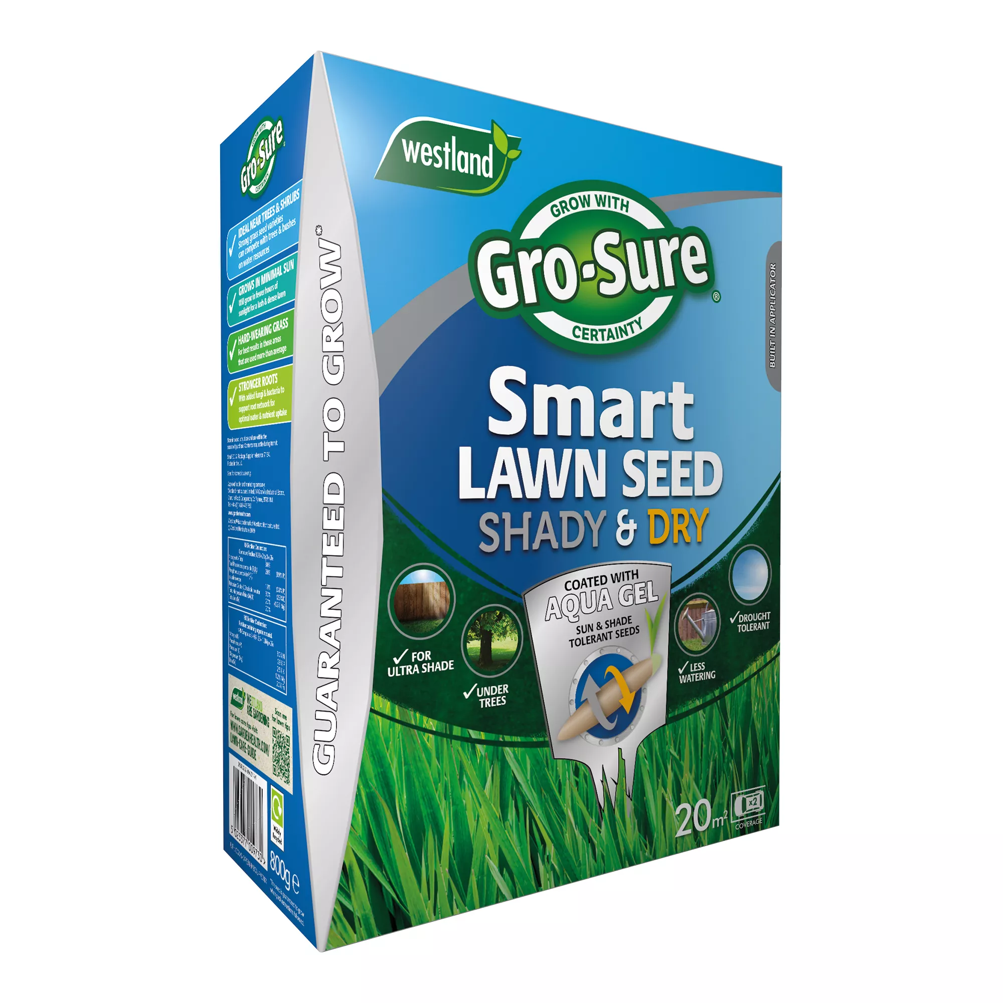 Gro-Sure Smart Seed Lawn Fertiliser 20m² 0.8kg 4 Gro-Sure Smart Seed Lawn Fertiliser 20m² 0.8kg - Image 2