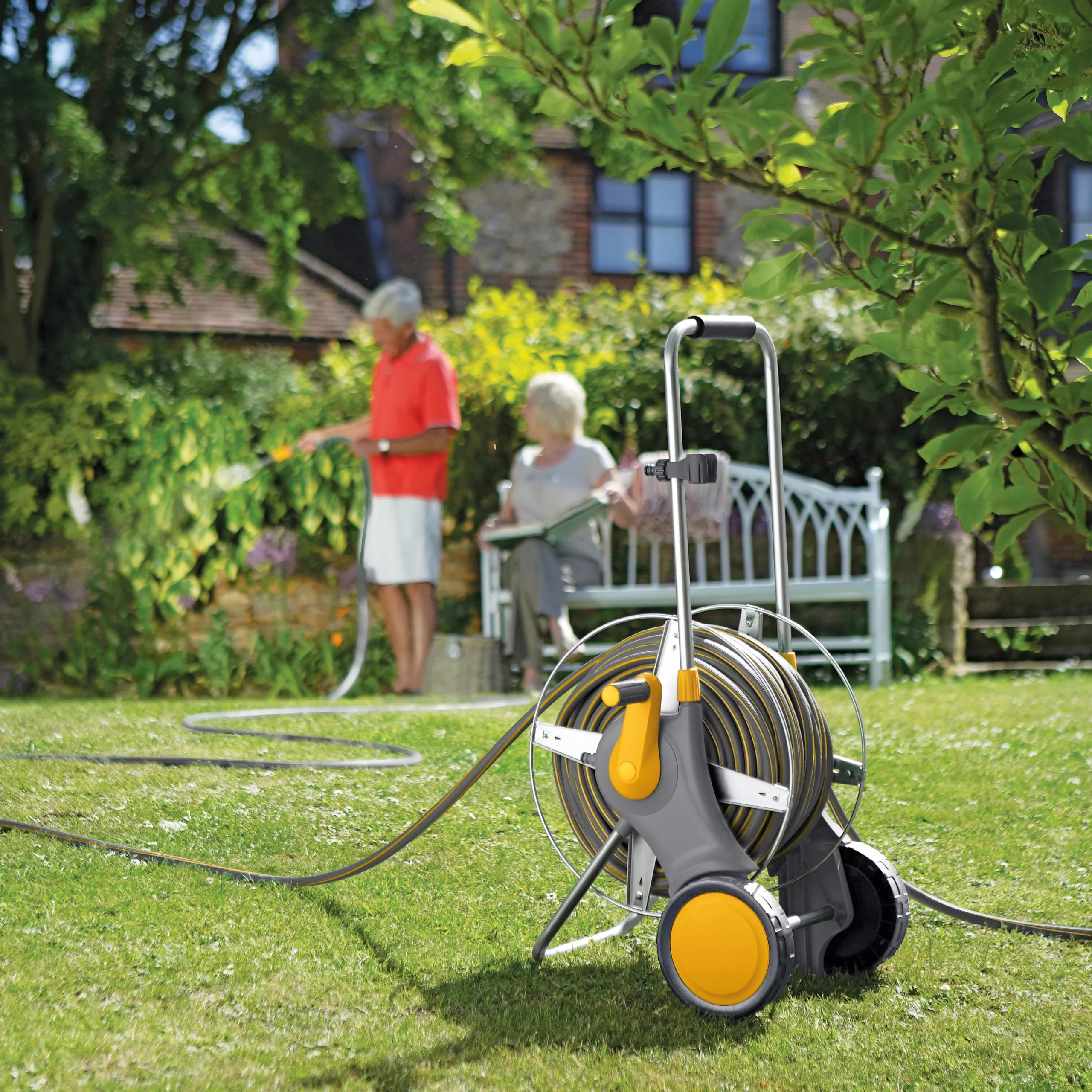 Hozelock Pro Freestanding Hose Pipe Cart (L)90m 4 Hozelock Pro Freestanding Hose Pipe Cart (L)90m - Image 2