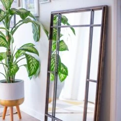 La Hacienda Aston & Wold Milano Gold Effect Rectangular Framed Garden Mirror 1000mm X 650mm -Garden Store la hacienda aston wold milano gold effect rectangular framed garden mirror 1000mm x 650mm5055025559106 02i bq