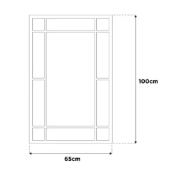 La Hacienda Aston & Wold Milano Gold Effect Rectangular Framed Garden Mirror 1000mm X 650mm -Garden Store la hacienda aston wold milano gold effect rectangular framed garden mirror 1000mm x 650mm5055025559106 03t bq