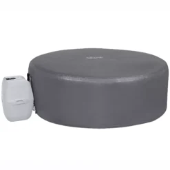 Lay-Z-Spa Grey Circular Hot Tub Cover (D) 1800mm X (H )660mm -Garden Store lay z spa grey circular hot tub cover d 1800mm x h 660mm6941607321263 02c