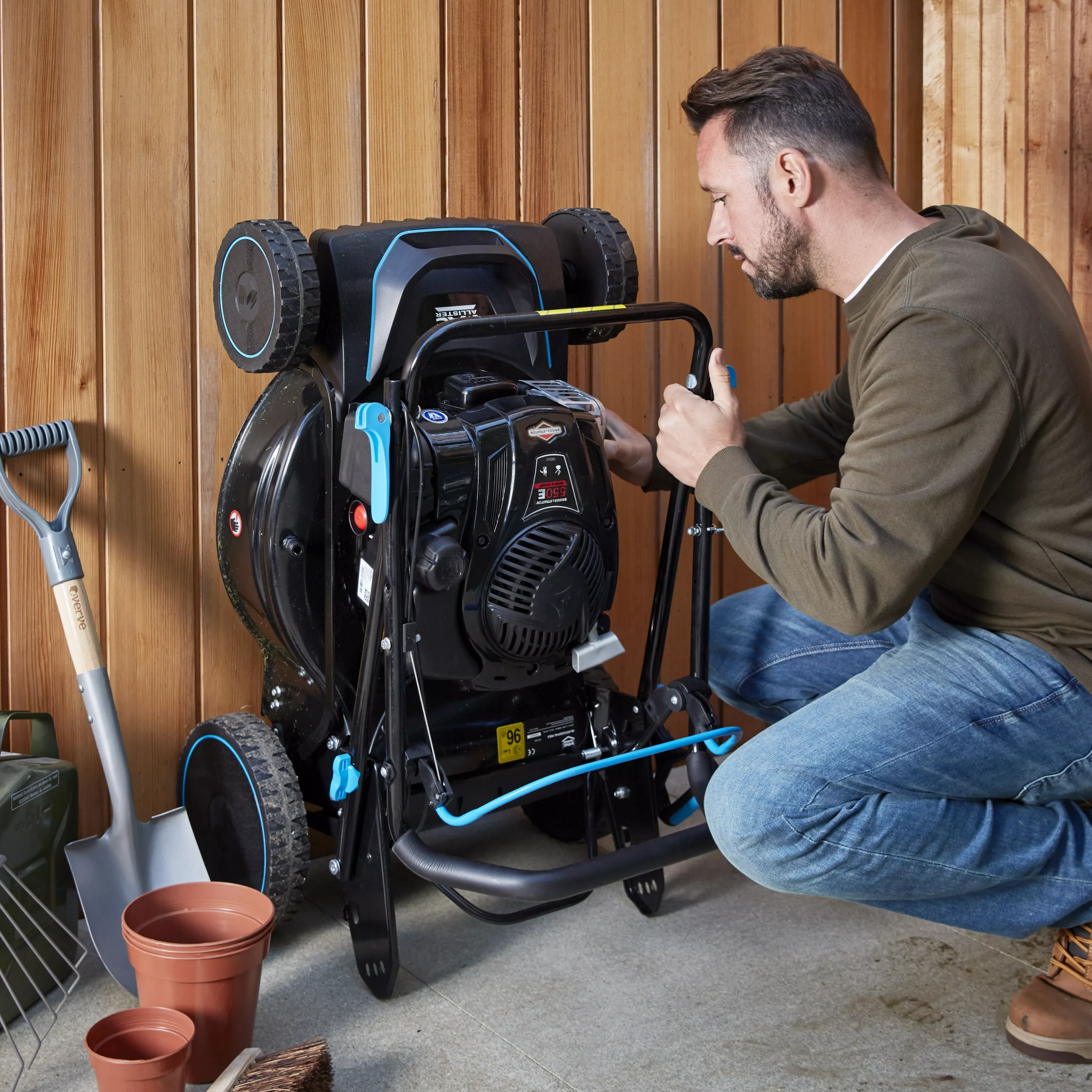 Mac Allister MLMP550SP46-M&S 140cc Petrol Rotary Lawnmower 10 Mac Allister MLMP550SP46-M&S 140cc Petrol Rotary Lawnmower - Image 8