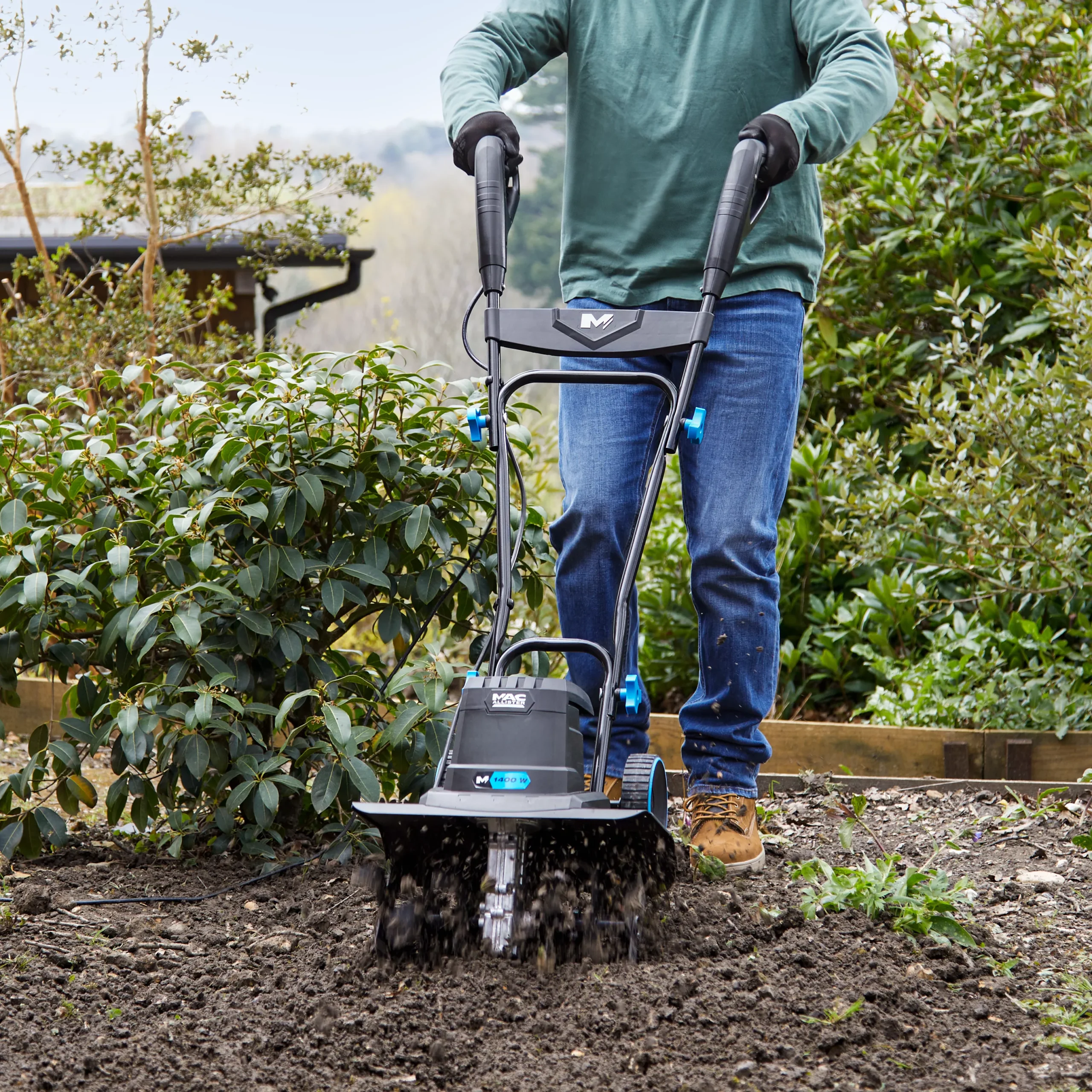 Mac Allister MTIP1400-2 1400W Corded Tiller - Image 9