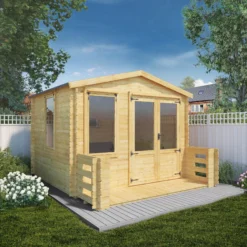 Mercia 11x12 Apex Tongue & Groove Cabin With Double Door -Garden Store mercia 11x12 apex tongue groove cabin with double door5029442078687 01i bq