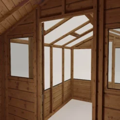 Mercia 12x6 Apex Greenhouse Combi Shed - Assembly Required -Garden Store mercia 12x6 apex greenhouse combi shed assembly required5029442091211 03c