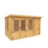 Mercia 13x8 Pent Tongue & Groove Cabin With Double Door -Garden Store mercia 13x8 pent tongue groove cabin with double door5029442002477 01c bq
