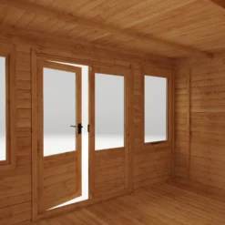 Mercia 17x10 Pent Tongue & Groove Cabin With Double Door 15 Mercia 17x10 Pent Tongue & Groove Cabin With Double Door -Garden Store mercia 17x10 pent tongue groove cabin with double door5029442002484 37c bq