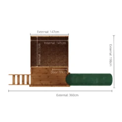 Mercia 7x5 Poppy European Softwood Tower Slide Playhouse Assembly Required -Garden Store mercia 7x5 poppy european softwood tower slide playhouse assembly required5029442076386 02t bq