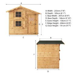 Mercia 7x5 Snowdrop Shiplap Wooden Playhouse 12 Mercia 7x5 Snowdrop Shiplap Wooden Playhouse -Garden Store mercia 7x5 snowdrop shiplap wooden playhouse5029442075808 05c