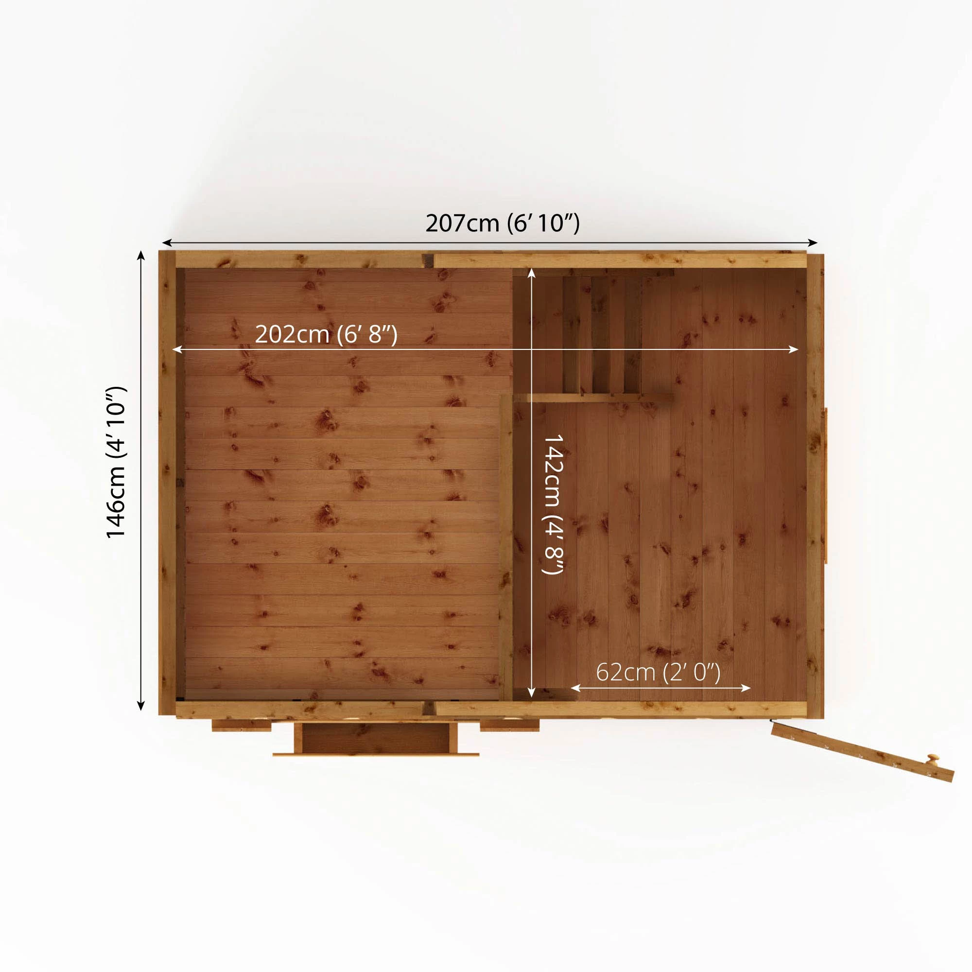 Mercia 7x5 Snowdrop Shiplap Wooden Playhouse 8 Mercia 7x5 Snowdrop Shiplap Wooden Playhouse - Image 6