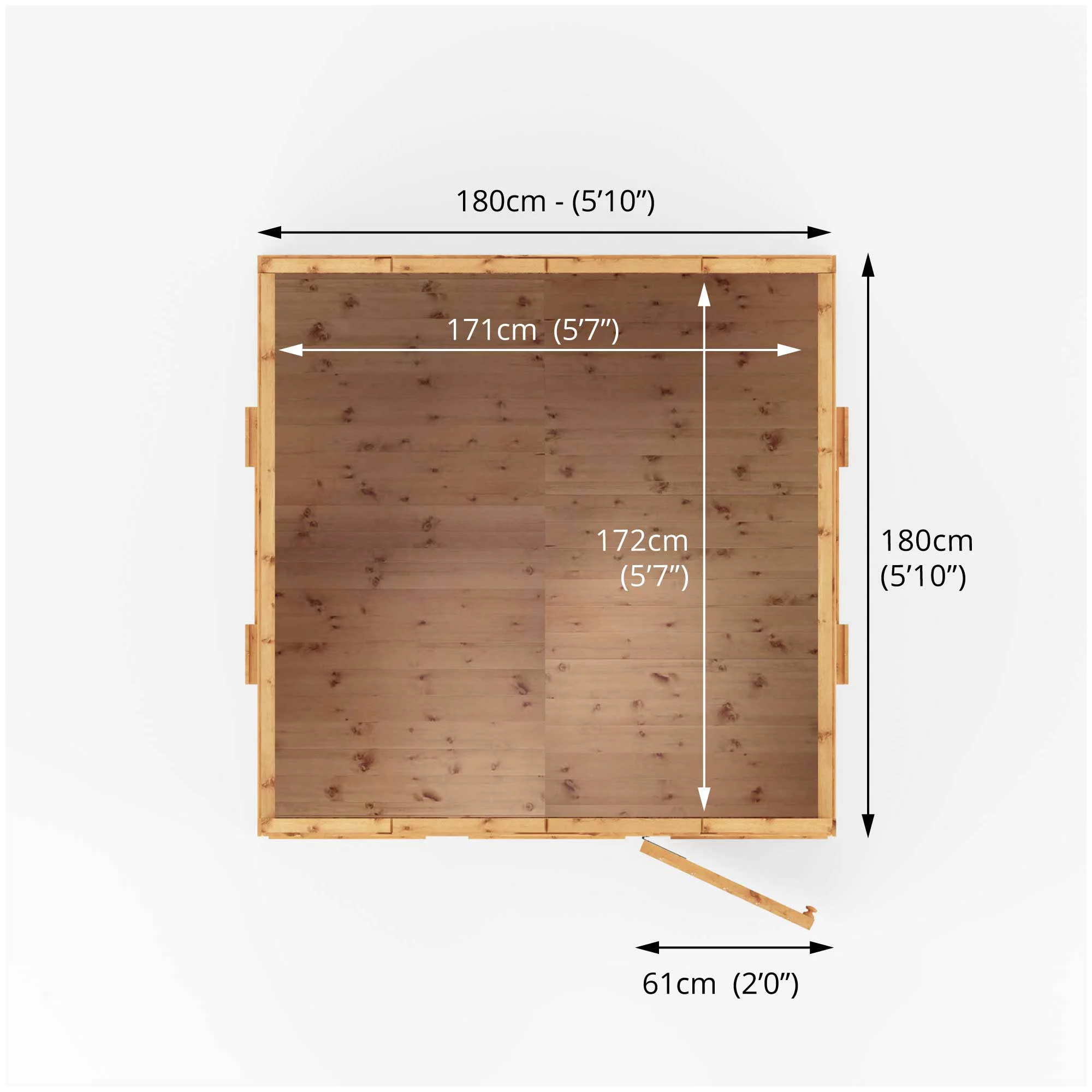 Mercia 7x6 Dutch Apex Tongue & Groove Playhouse - Assembly Service Included 7 Mercia 7x6 Dutch Apex Tongue & Groove Playhouse - Assembly Service Included - Image 5