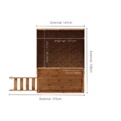 Mercia 7x6 Poppy Apex Shiplap Tower Playhouse -Garden Store mercia 7x6 poppy apex shiplap tower playhouse5029442076379 02t bq