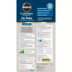 Miracle-Gro No Rake Lawn Fertiliser Granules 50m² 5kg -Garden Store miracle gro no rake lawn fertiliser granules 50m 5kg5010272183764 04c BQ