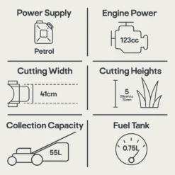 Mountfield SP160R 123cc Petrol Rotary Lawnmower -Garden Store mountfield sp160r 123cc petrol rotary lawnmower8008984848313 01t EN bq