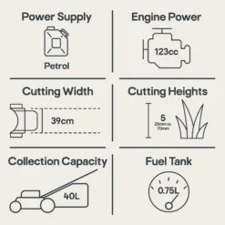 Mountfield SP164 123cc Petrol Lawnmower -Garden Store mountfield sp164 123cc petrol lawnmower8008984817982 01t EN bq