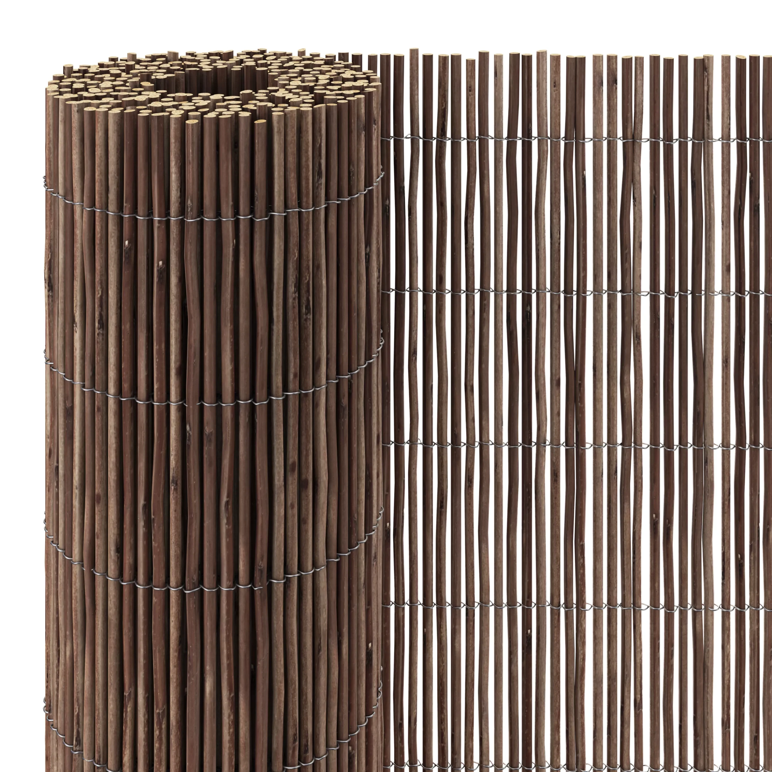 Natural Wicker Garden Screen (H)1.5m (W)3m 3 Natural Wicker Garden Screen (H)1.5m (W)3m