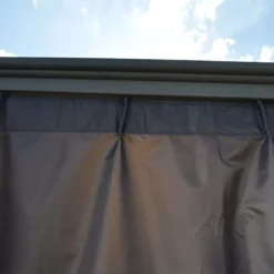 Palram - Canopia 4K Series Grey Polyester (PES) Gazebo Curtain, Pack Of 4 (L)2170mm (W)4360mm 8 Palram - Canopia 4K Series Grey Polyester (PES) Gazebo Curtain, Pack Of 4 (L)2170mm (W)4360mm -Garden Store palram canopia 4k series grey polyester pes gazebo curtain pack of 4 l 2170mm w 4360mm7290108133936 02i