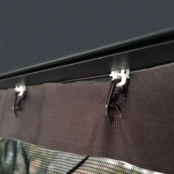 Palram - Canopia Dallas Grey Polyester (PES) Gazebo Netting, Pack Of 4 (L)2120mm (W)4090mm -Garden Store palram canopia dallas grey polyester pes gazebo netting pack of 4 l 2120mm w 4090mm7290108602685 02i