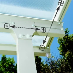 Palram - Canopia Feria White Non-retractable Awning, (L)7.87m (H)3.05m (W)3.85m -Garden Store palram canopia feria white non retractable awning l 7 87m h 3 05m w 3 85m7290103122737 02i bq