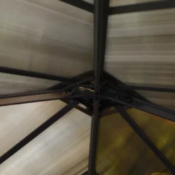 Palram - Canopia Ledro Grey Rectangular Gazebo, (W)2.95m (D)2.95m - Assembly Required -Garden Store palram canopia ledro grey rectangular gazebo w 2 95m d 2 95m assembly required7290108136524 08i bq