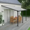 Palram - Canopia Olympia Grey Non-retractable Awning, (L)4.25m (H)3.05m (W)2.95m -Garden Store palram canopia olympia grey non retractable awning l 4 25m h 3 05m w 2 95m7290108133981 01i bq