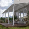 Palram - Canopia Olympia White Non-retractable Awning, (L)7.39m (H)3.05m (W)2.95m -Garden Store palram canopia olympia white non retractable awning l 7 39m h 3 05m w 2 95m7290108134322 01i bq