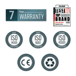 Palram - Canopia Sierra Grey Non-retractable Awning, (L)2.25m (H)3m (W)2.28m -Garden Store palram canopia sierra grey non retractable awning l 2 25m h 3m w 2 28m7290108131307 02t bq