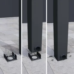 Palram - Canopia Stockholm Grey Non-retractable Awning, (L)3.7m (H)3.24m (W)3.41m -Garden Store palram canopia stockholm grey non retractable awning l 3 7m h 3 24m w 3 41m7290108602517 04i bq